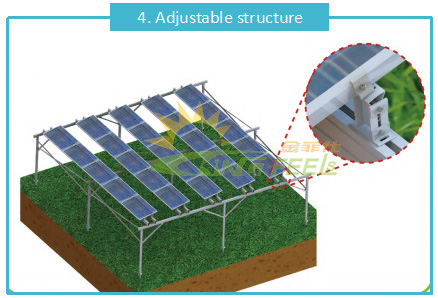 aluminium structure for solar panels