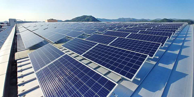 平屋根三角ブラケットソーラーマウント