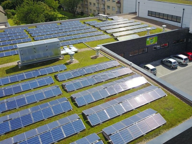 バラスト傾斜ソーラーパネル屋根取付システム