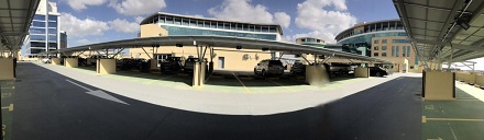 ドバイで280KWカーポートシステムの設置が完了