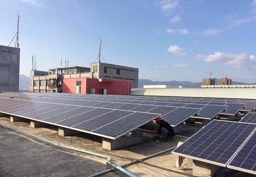 中国5000kwのコンクリート平屋根取付システム